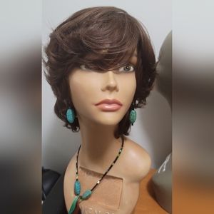 NEW Handmade Human Hair Wig Color# 4 - 6 inches